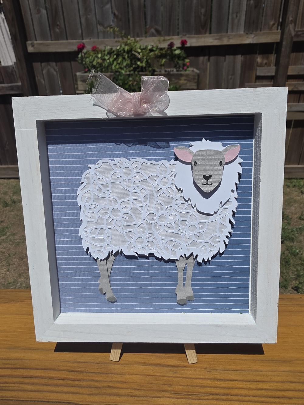 SHEEP Framed Art - Pink Ear Accent (Includes 50% Donation)